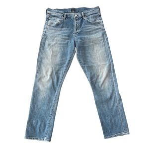 Citizens of Humanity Elsa Midrise Slim Fit Crop Jeans Lighter Wash Button Fly 28